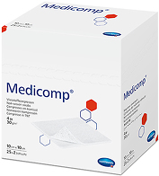 Γάζες Medicomp® non woven αποστειρωμένες 10cm x 10cm – 4ply